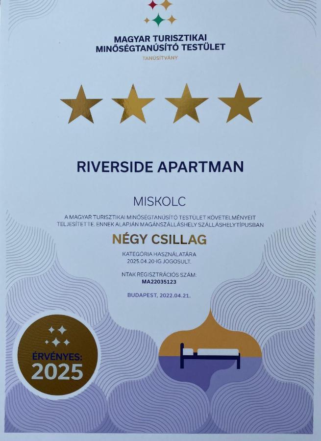 Riverside Apartman**** Miskolc Exterior foto